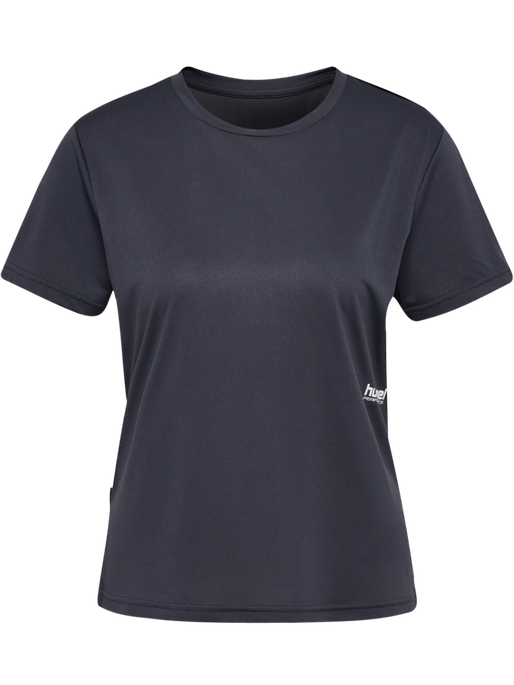 hmlPULSE WORKOUT W T-SHIRT S/S, EBONY, packshot