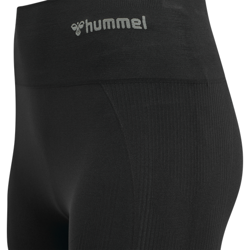 hmlTIF SEAMLESS HIGH WAIST TIGHTS, BLACK, packshot