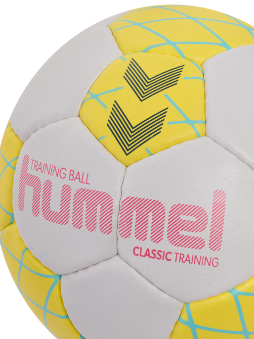 hmlCLASSIC TRAINING HB, OFF WHITE/YELLOW/LIGHT BLUE, packshot