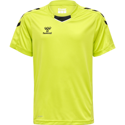 hmlCORE XK POLY JERSEY S/S KIDS, LIME POPSICLE, packshot
