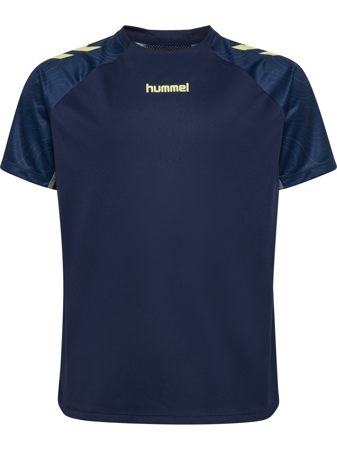 hmlBLAZE 2.0 TRAINING JERSEY KIDS, MARINE/SHADOW LIME, packshot