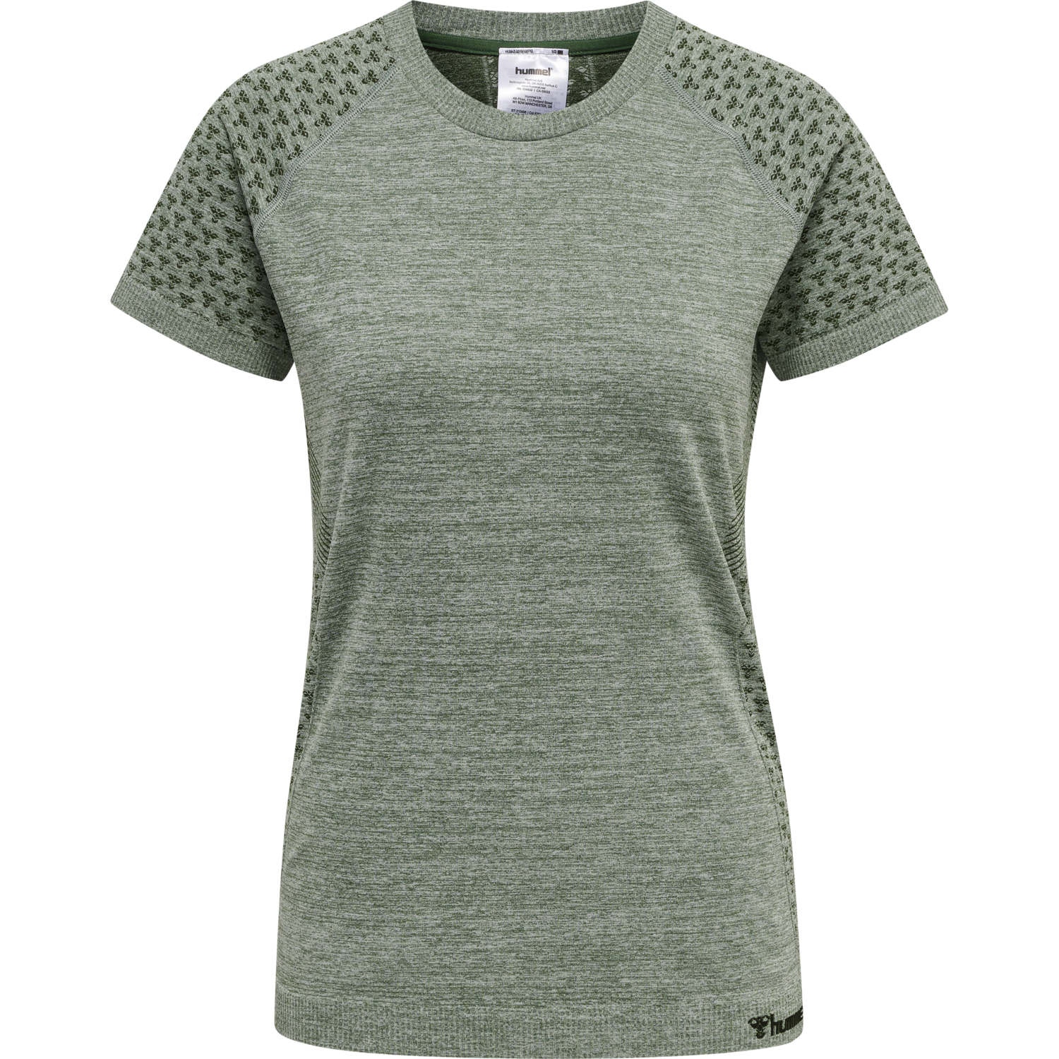 hmlCI SEAMLESS T-SHIRT, THYME MELANGE, packshot