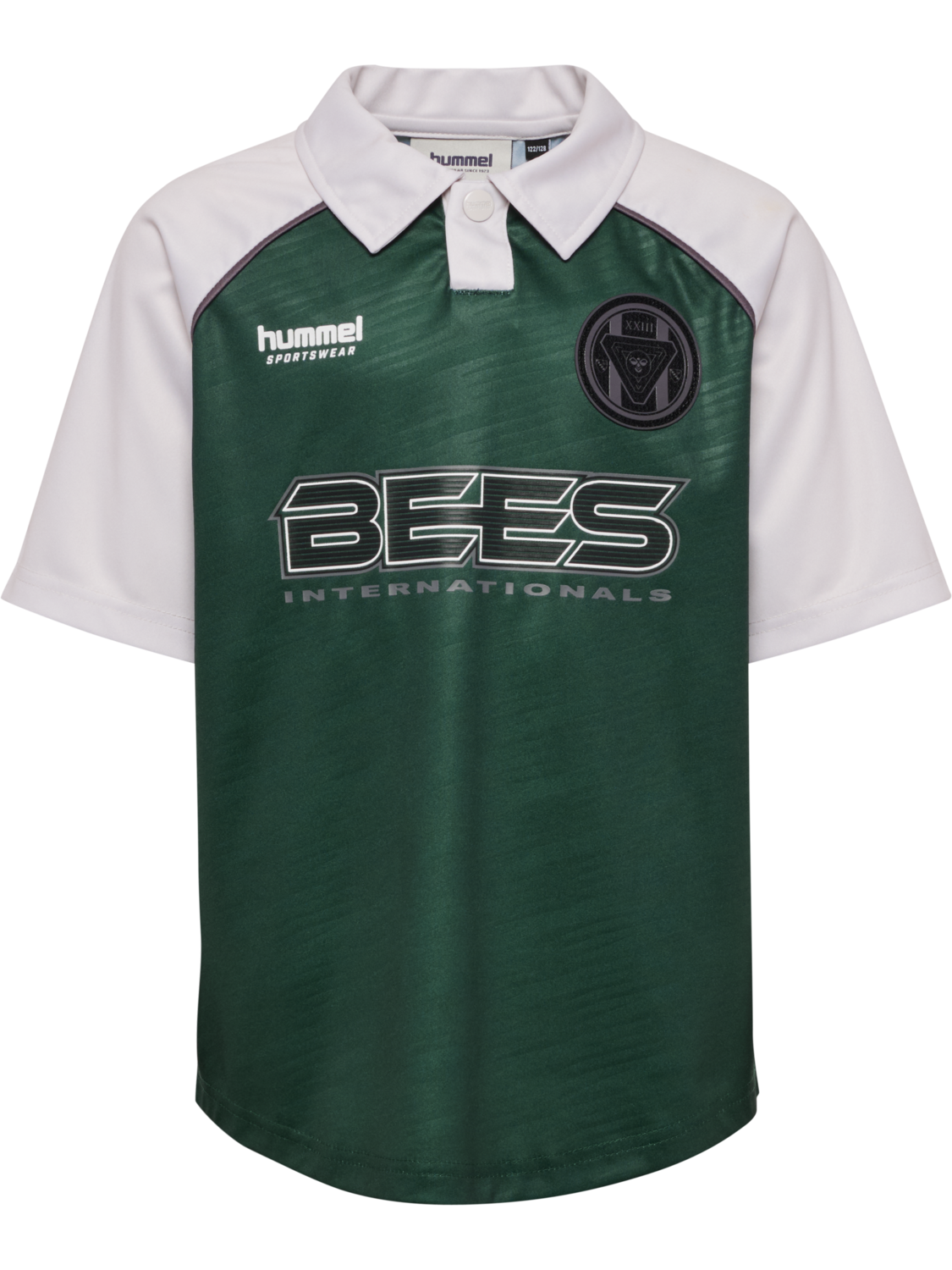 hmlJR LOOSE TIGER SOCCER JERSEY S/S, JUNE BUG, packshot