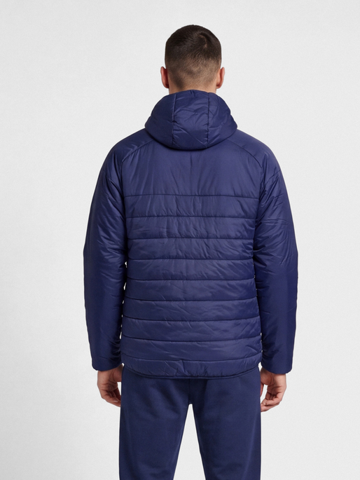 hmlGO QUILTED HOOD JACKET, MARINE, model