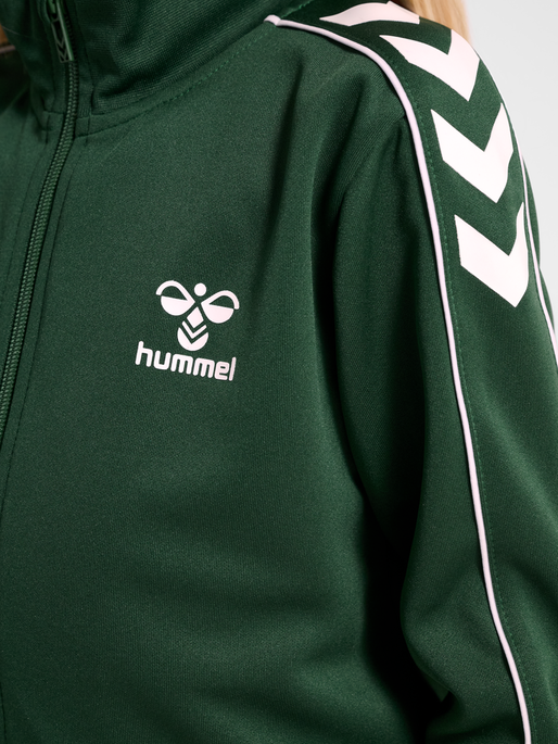 hmlTRACK TRACKSUIT, DARK GREEN, model