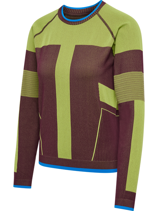 hmlSEAMLESS TEE LS, FIG, packshot
