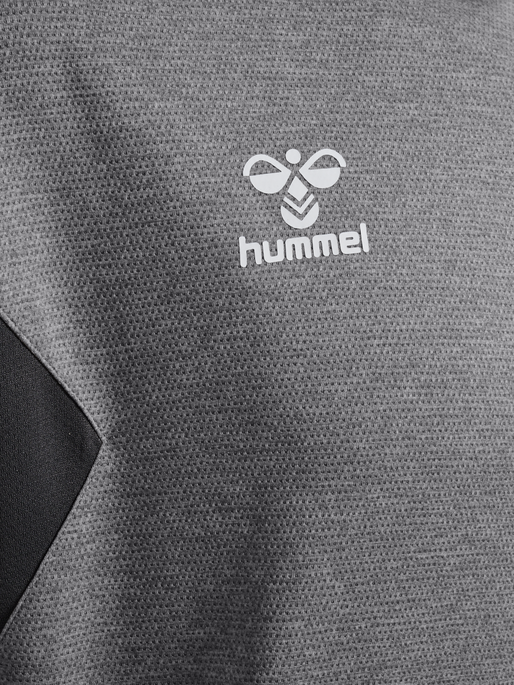 hmlAUTHENTIC PL HOODIE, GREY MELANGE, packshot