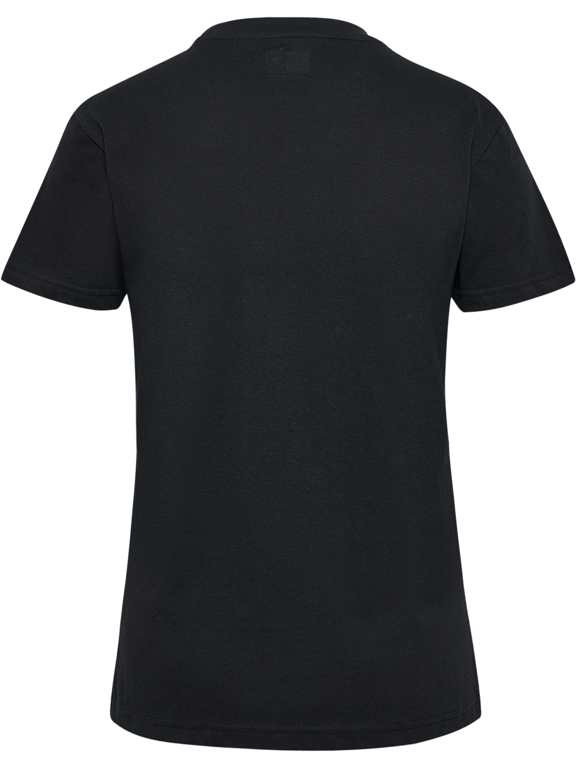 hmlELEMENTAL LOGO COTTON TEE WOMAN, BLACK, packshot
