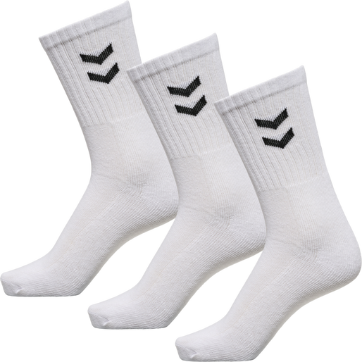 3-Pack Basic Sock, WHITE, packshot