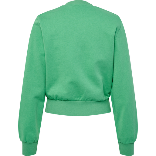 hmlLGC SHAI SHORT SWEATSHIRT, GREEN SPRUCE, packshot