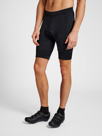 MENS CORE BIKE PANEL SHORTS, BLACK, model