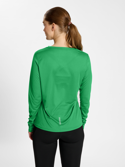 nwlMEMPHIS T-SHIRT L/S WOMAN, MEDIUM GREEN, model