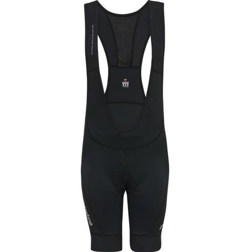 MENS CORE BIKE PANEL BIB SHORTS, BLACK, packshot