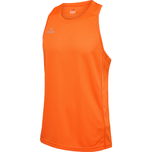 MEN'S ATHLETIC RUNNING SINGLET, ORANGE TIGER, packshot