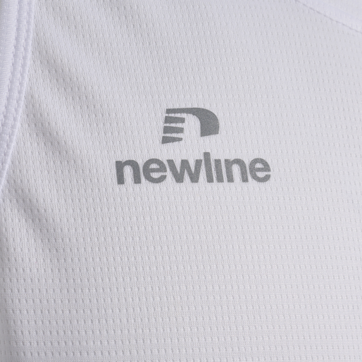 MEN'S ATHLETIC RUNNING SINGLET, WHITE, packshot