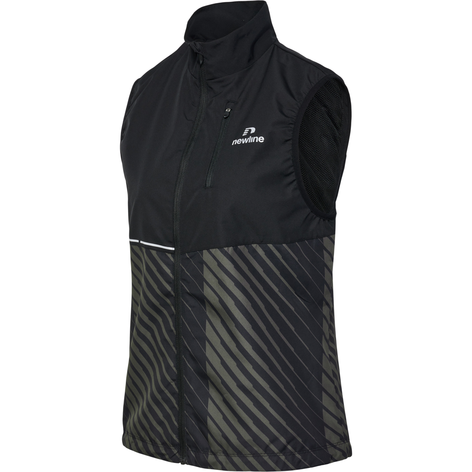 nwlPACE GILET WOMAN, BLACK BELUGA AOP, packshot