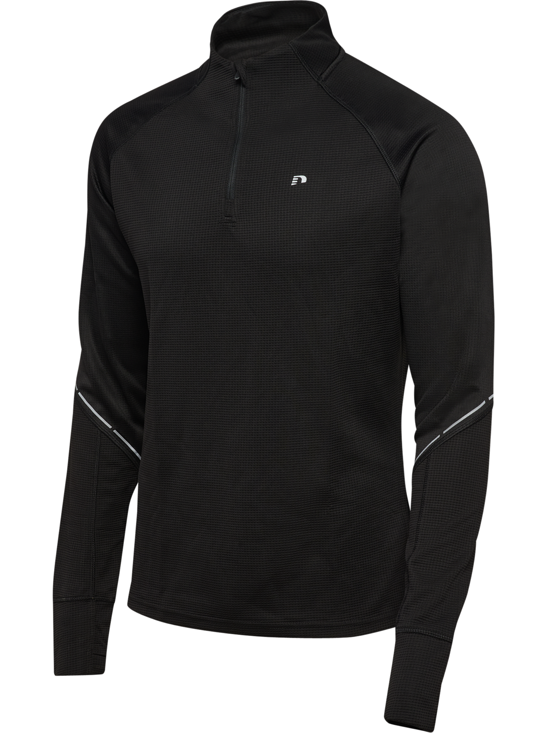 nwlPOWER HALF ZIP MIDLAYER, BLACK, packshot