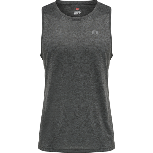 MEN RUNNING SINGLET, FORGED IRON MELANGE, packshot
