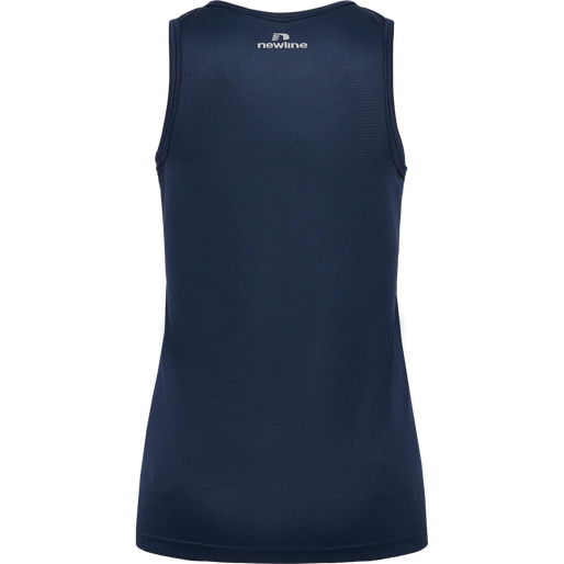 WOMEN'S ATHLETIC RUNNING SINGLET, BLACK IRIS, packshot