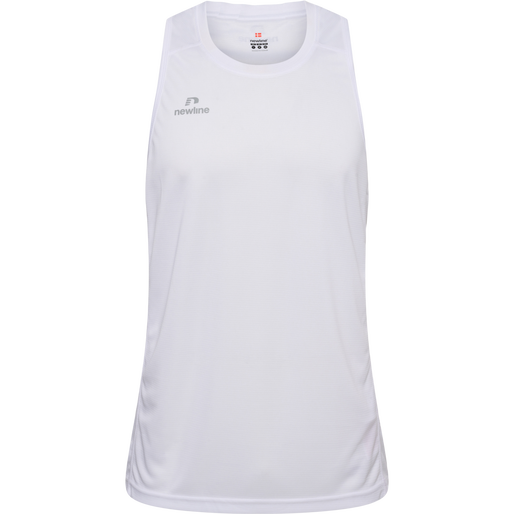 MEN'S ATHLETIC RUNNING SINGLET, WHITE, packshot