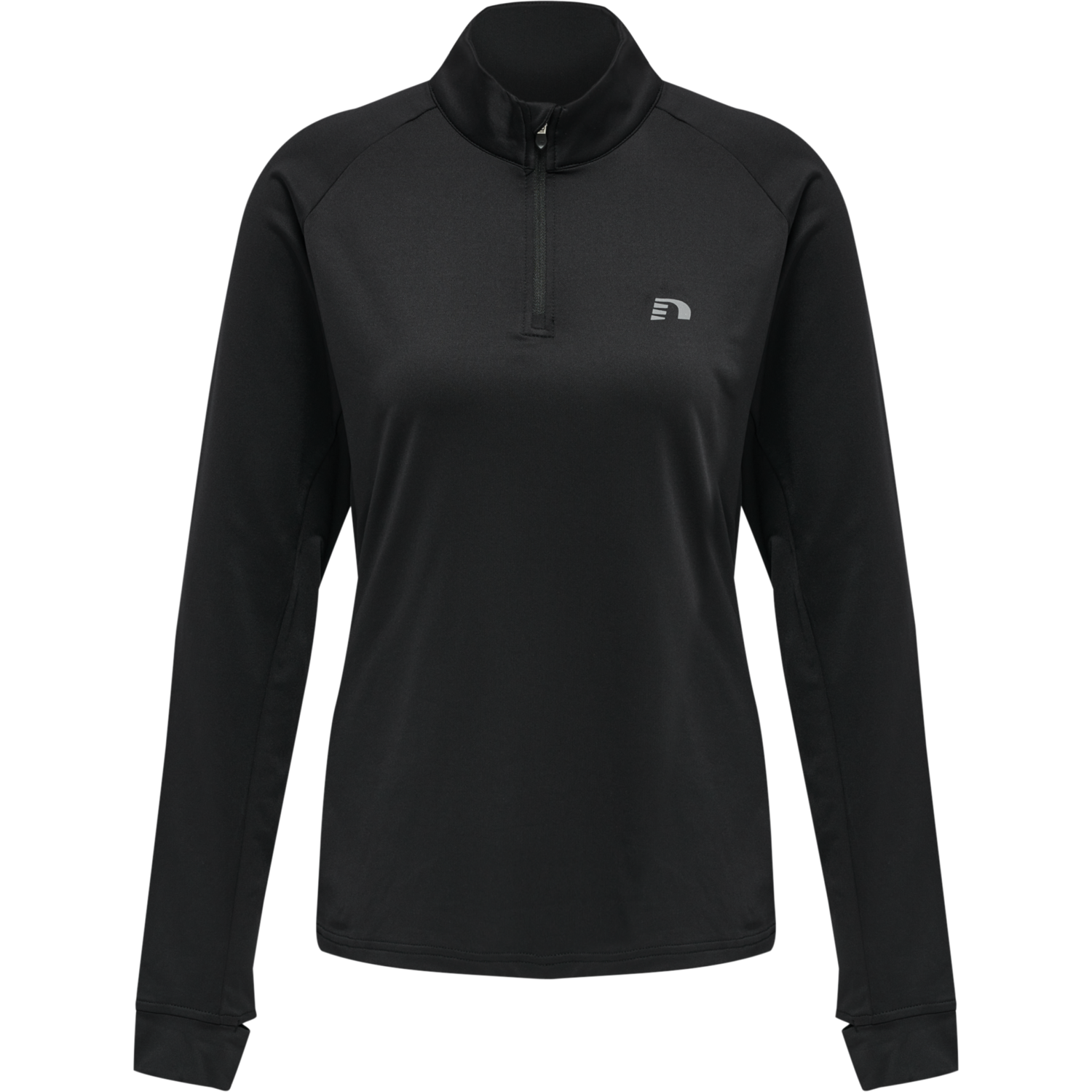 WOMEN'S CORE MIDLAYER, BLACK, packshot