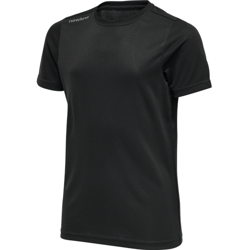 KIDS CORE FUNCTIONAL T-SHIRT S/S, BLACK, packshot
