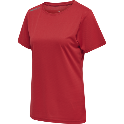 WOMEN CORE FUNCTIONAL T-SHIRT S/S, TANGO RED, packshot