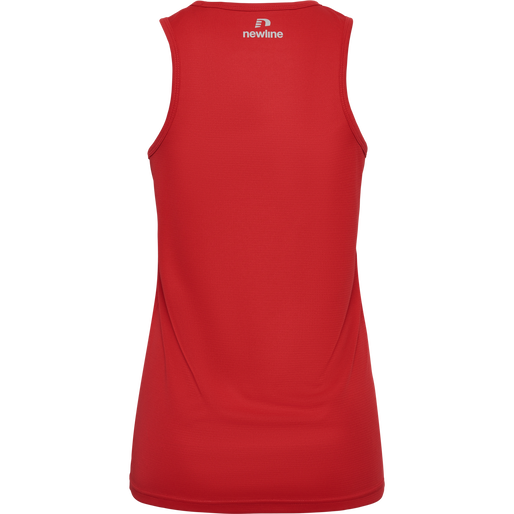 WOMEN'S ATHLETIC RUNNING SINGLET, TANGO RED, packshot