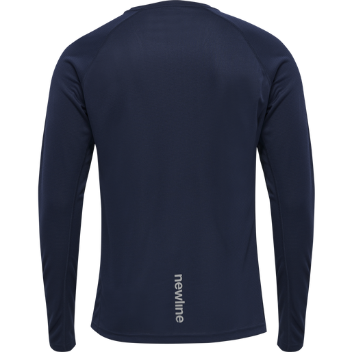 MEN CORE RUNNING T-SHIRT L/S, BLACK IRIS MEN CORE RUNNING T-SHIRT L/S, BLACK IRIS, packshot