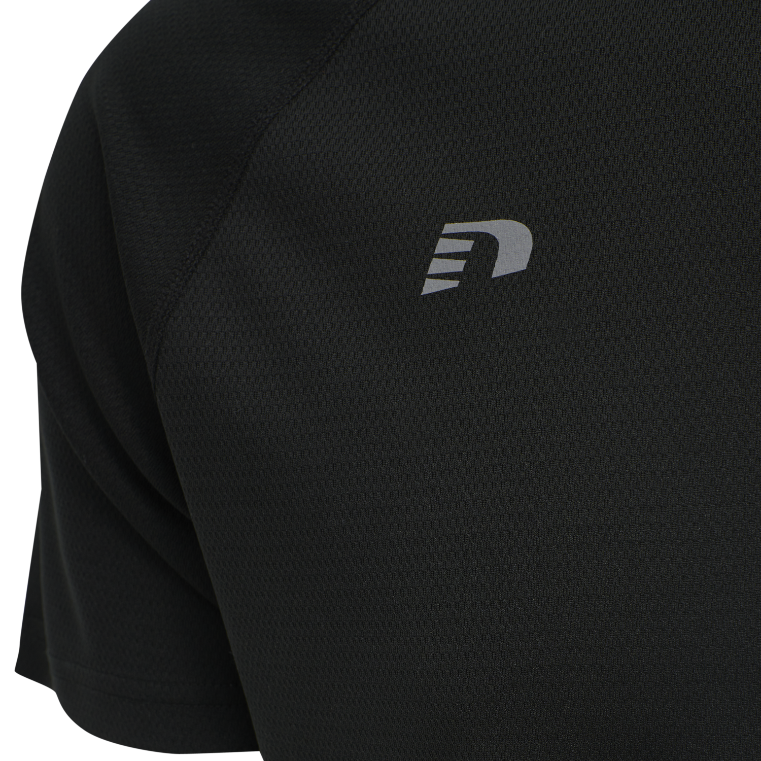 MEN CORE RUNNING T-SHIRT S/S, BLACK, packshot