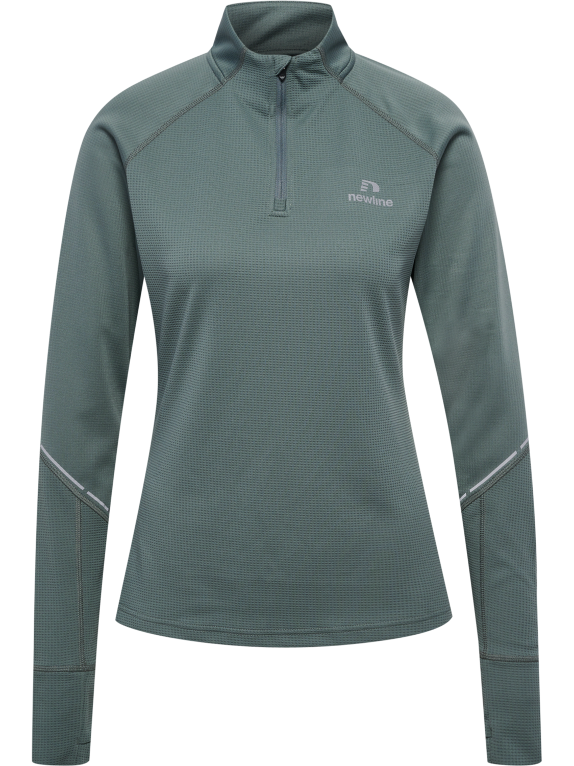 nwlPOWER HALF ZIP MIDLAYER W, BALSAM GREEN, packshot
