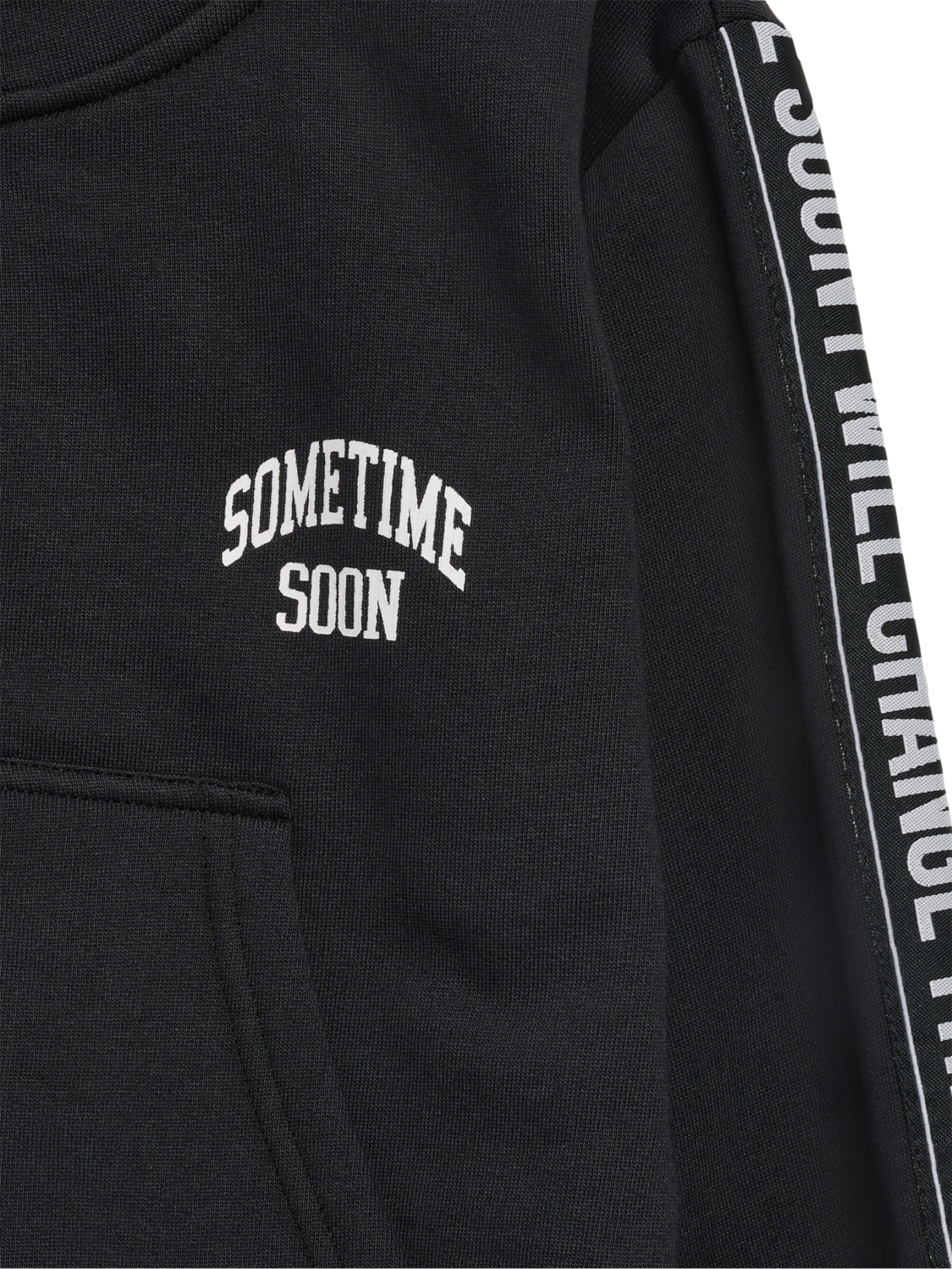 stsEVIE ZIP HOODIE, BLACK, packshot