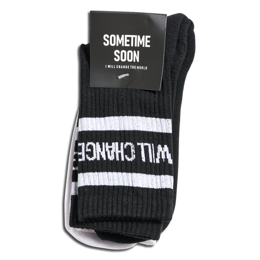 stsCARBON SOCKS 2PK, BLACK/WHITE, packshot
