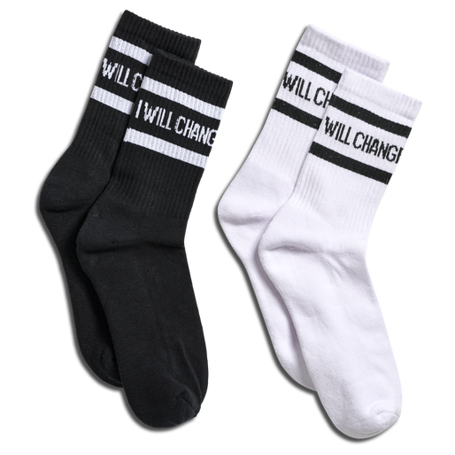 stsCARBON SOCKS 2PK, BLACK/WHITE, packshot