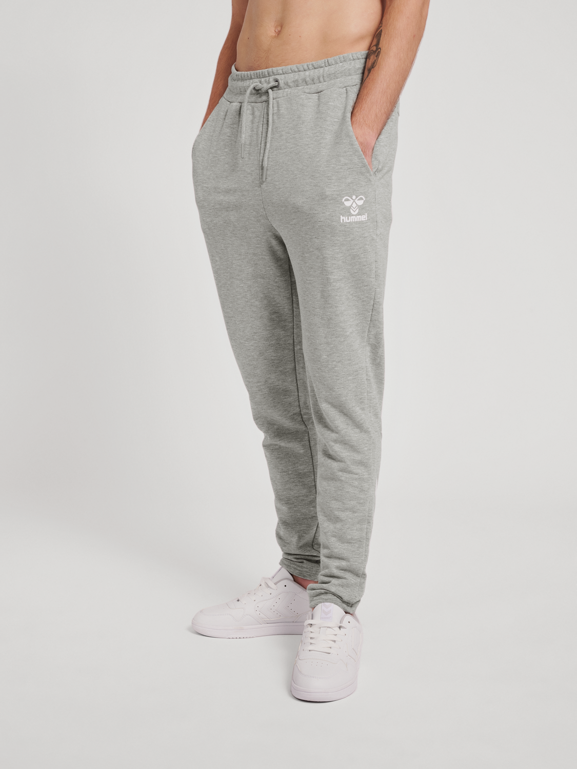 hummel ISAM 2.0 TAPERED PANTS - GREY MELANGE | hummel.pl