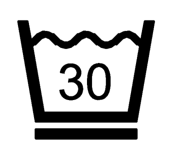 Prac w pralce w programie prania delikatnego w temp. maks. 30°C